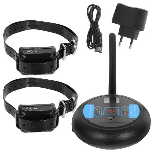 Dog Bark Stopper Wireless Fence System for Outdoor Training Pets Black 1Pcs 2