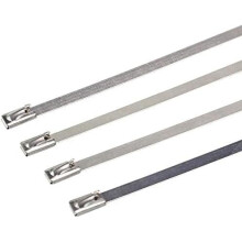 100PCS Stainless Steel Cable Ties 4.6mm x 600mm Heavy Duty Metal Zip Ties for Exhaust Wrap Ref: 9529
