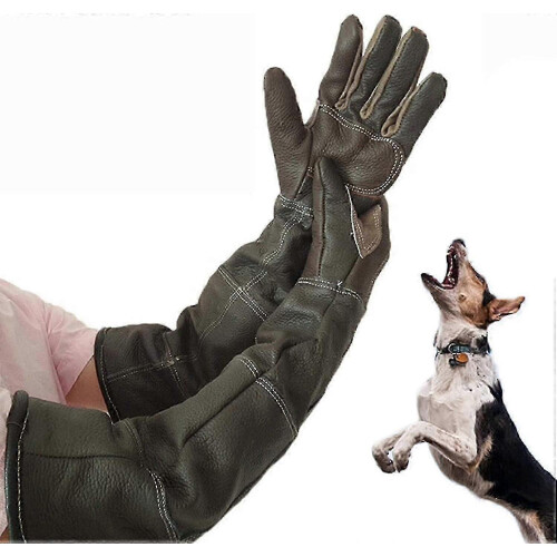 Gloves for dog and cat bite prevention leather 1