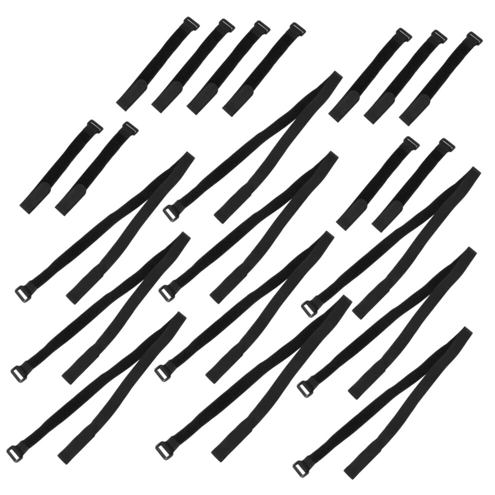 20Pcs Reusable Nylon Cable Management Straps Adjustable Hook And Loop Wire Ties For Electronics 9330225819844