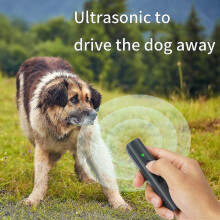 Ultrasonic Dog Repeller Usb Rechargeable Dog Drive Device Portable Dog Trainer Anti Barking Device W
