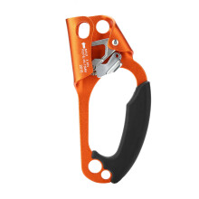Ascendeur double Quick Up, construction en alliage d'aluminium, poignée ergonomique en caoutchouc, orange, pour corde de 8 à 13 mm, conçu pour les