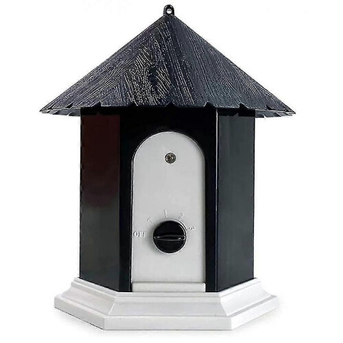 Luxora Anti-Bark Device, Ultrasonic Anti-Bark Device, Outdoor Waterproof Bark Control Device (Black)