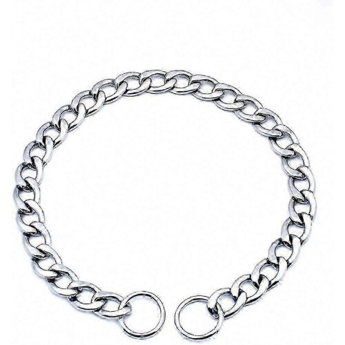 (65cm) Heavy Duty Iron Dog Collar, Adjustable Metal Chain Training Collar for Large Dogs 2
