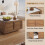 Farmhouse Coffee Table with 2 Storage Drawers 4