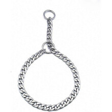 (45cm) Heavy Duty Iron Dog Collar, Adjustable Metal Chain Training Collar for Large Dogs