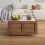 Farmhouse Coffee Table with 2 Storage Drawers 8