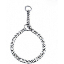 (55cm) Heavy Duty Iron Dog Collar, Adjustable Metal Chain Training Collar for Large Dogs