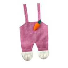 Hare Shaped Gift Wrapping Pouches Easter Party Treat Bag-Pink