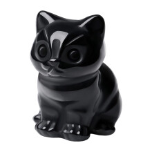 Kristallkatzen-Figuren, Sammlerstücke,-Schwarz