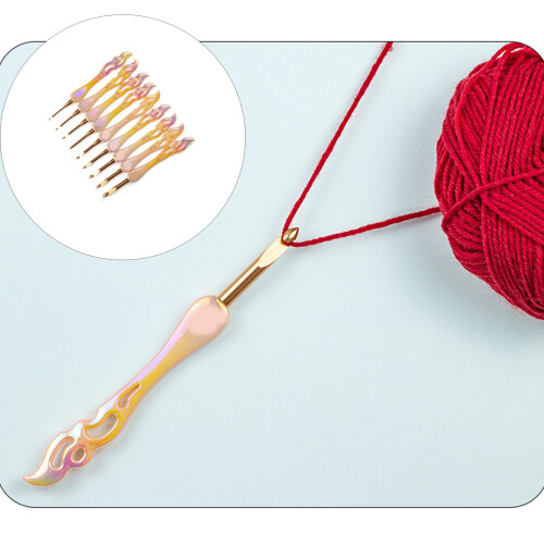 European Crochet Tool Acrylic Materials Large Handle Designs 2