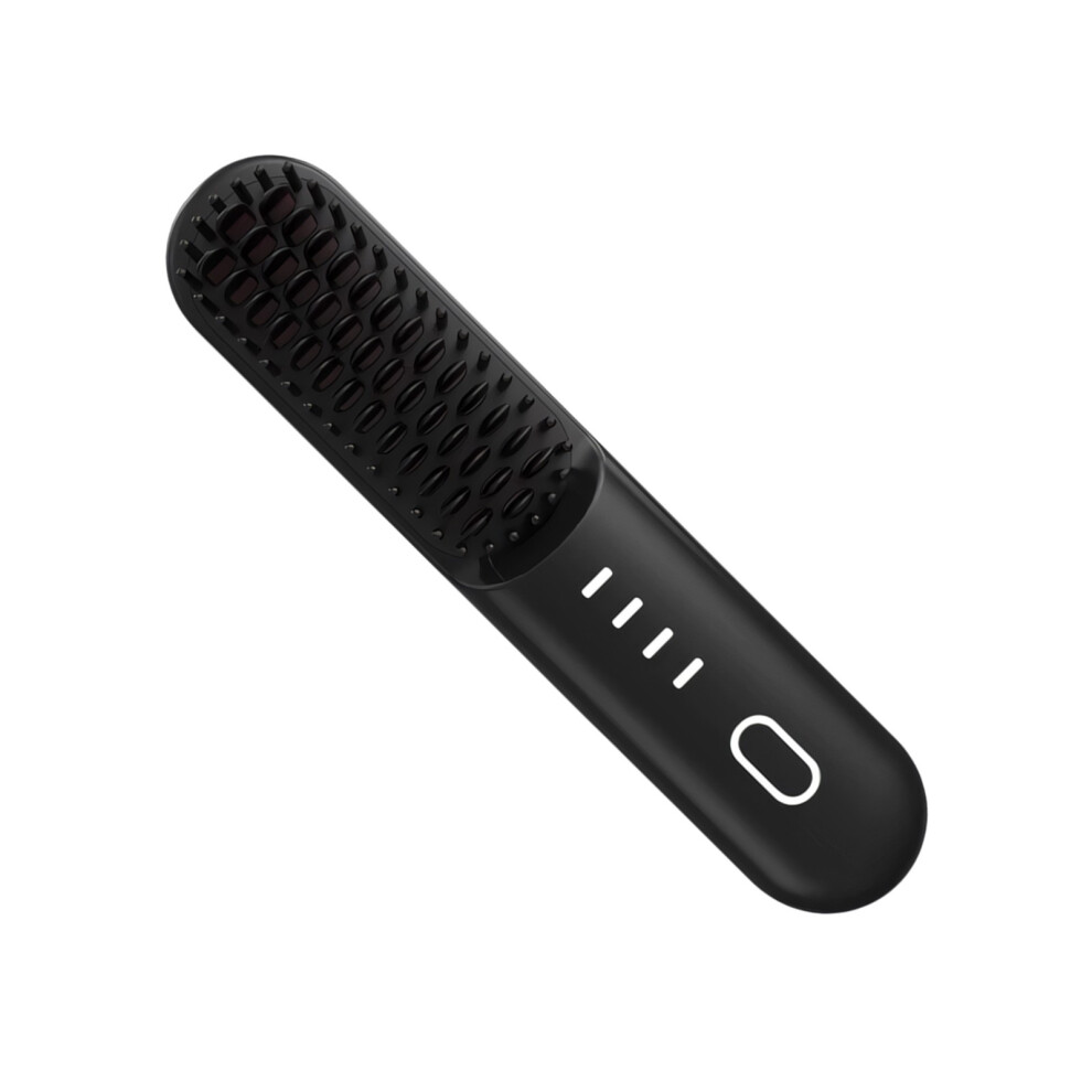 Cordless Hair Straightener USB Rechargeable Straightening-Black