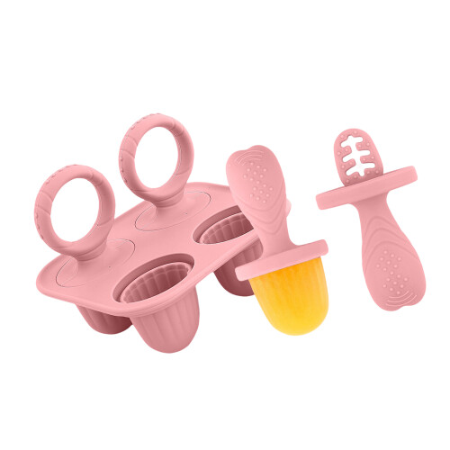 Creative Ices Lollies Molds With 6 Different Shape-Dark pink