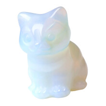 Katten beeldjes standbeeld sculpturen natuurlijke-opaal