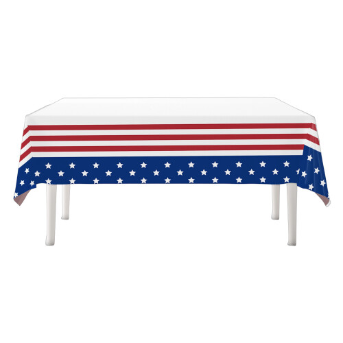 Flag Table Cover Easy Cleaning Washable Polyethylene for-3