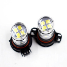 10x 5202 H16 PS24w High Power 100w 6000k Super White Led Fog Drl Lights Bulb