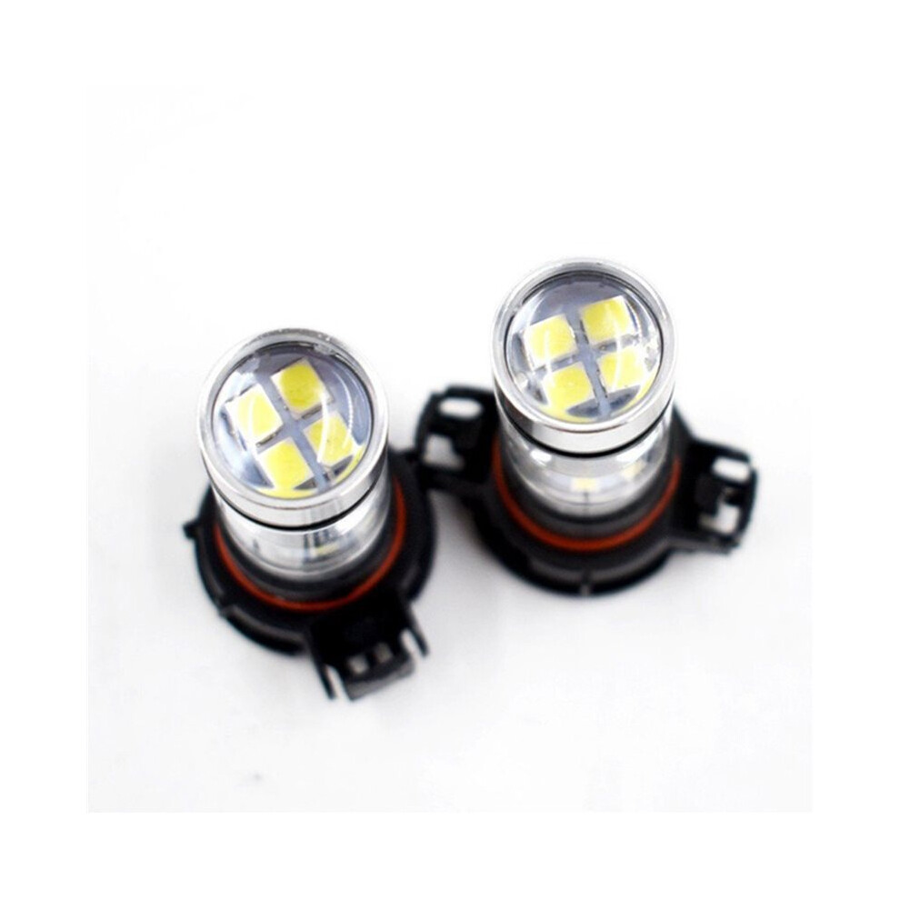 10X 5202 H16 Ps24w High Power 100W 6000K Super Led Fog Drl Lights Bulb White 6033968594353