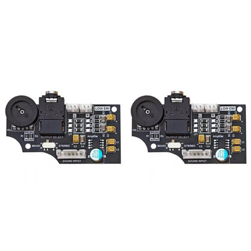 2X Dual Channel Volume Audio Board for  Game Gear Using ELNA Audio Capacitors, Max Double Original Volume Output