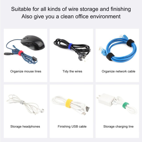 Hook and Loop Cable Ties 5m Reusable Nylon Strap for Wire Management 16.4ft Adjustable Organizer 1