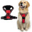 (XL, red) Adjustable No-Pull Dog Harness with Soft Padding and Control Handle 1