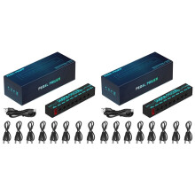 2X PEDAL POWER Guitar Pedal Power Guitar Effector Power Supply 8 Isolated Output Guitar Effect Pedal