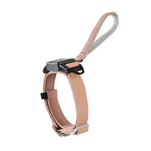 (S, Pink) Telescopic  Collar And Traction Leash Soft  Design Secure Suit For Walking  Traction Collar  Purple M