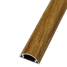 Cable Protector Floor Cover Aluminum Cable Raceway No.3 Yellow Wood Grain Easy Install for Home or Office