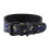 Nylon Adjustable Reflective Buckle Dog Collar with Soft Padding Navy Blue  Flowers L 2