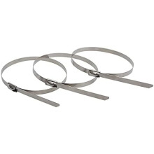 Stainless Steel Cable Ties 8mm x 300mm Heavy Duty Metal Zip Ties 50pcs Easy Installation for Wiring