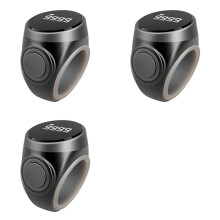 3X  Tally Counter Digital Electronic Finger Ring Tally Counter Muslims Ring Prayer  Reminder Counter Black