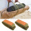 4 Pcs Reusable Green Cable Ties Adjustable Velcro Straps for Easy Outdoor Cable Management 2