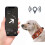 (M, Black) Leather Protective Cover for AirTag TrackerDog CollarLocation Anti-Loss Collar 4