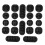 20 Pcs Compact Cable Organizer Black Wire Clip Set MultiHole Desk Holder SpaceSaving Design 1