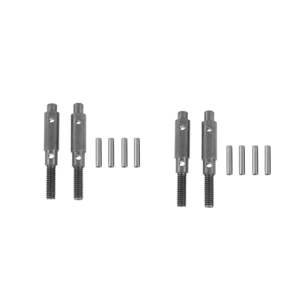 4Pcs Hard Steel Front Rear Portal Stub Axle Drive Shaft For Redcat Gen8 1/10 Rc Crawler Car Upgrades Parts Accessories Black 6033646980508