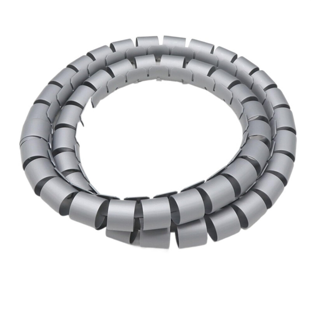 Cable Management Sleeve 32Mm Gray Spiral Cable Protector 5M Flexible Wire Organizer For Hoses 9330225820376