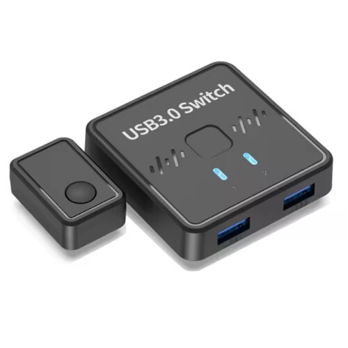 2X USB3.0 Printer Sharer  USB 3.0 Bidirectional Switcher 2 in 1 Out 2 Computers Share 1 Printer Keyboard Mouse USB 1