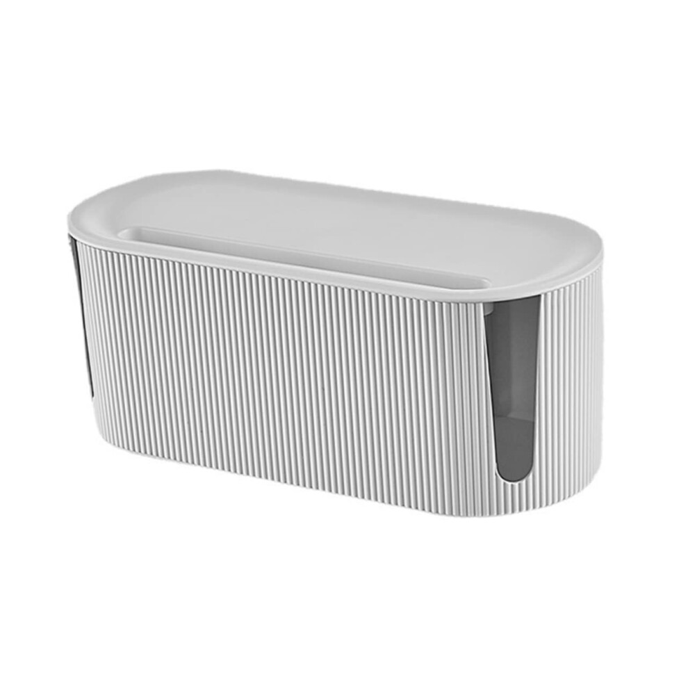 Cable Management Box With Lid For Power Cords And Data Cables, Durable Spacesaving Cord Organizer For Desk And Home Office 9330225820420