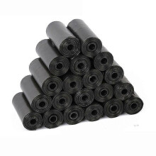 Dog Poop Bags Biodegradable Dog Waste Bags. 300 Dog Poop Bags, 20 Rolls, Black.