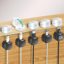 Magnetic Cable Organizer 10 Pack, No Residue Adhesive Cable Management Clips for Desk Home Office