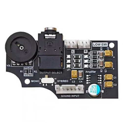 2X Dual Channel Volume Audio Board for  Game Gear Using ELNA Audio Capacitors, Max Double Original Volume Output 1