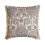 Pudebetræk Beige Grå Velour 60x50 cm 1