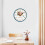 Retro Silent Wall Clock Light Blue 12 Inch 4