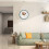 Retro Silent Wall Clock Light Blue 12 Inch 5