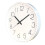 Farfi round wall clock white 10 inch noiseless quartz 1
