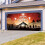 Halloween garage achtergronddoek 240x180cm 4
