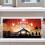 Halloween garage achtergronddoek 240x180cm 3