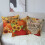 Fodere per cuscini autunnali in lino, set da 4 pezzi (45x45 cm) 4