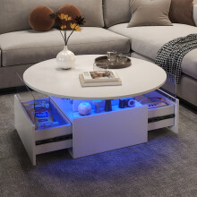 Round Coffee Table for Living Room