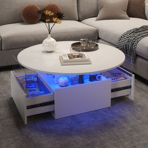 Round Coffee Table for Living Room