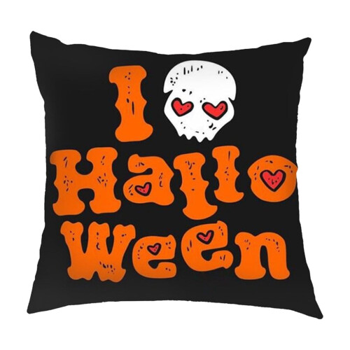 Halloween örngott set svart dödskalledesign 4-pack 1